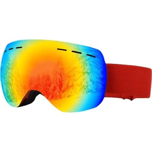 Ski goggles double layer anti-fog large spherical snow OTG Men Women adjustable HD outdoor sport