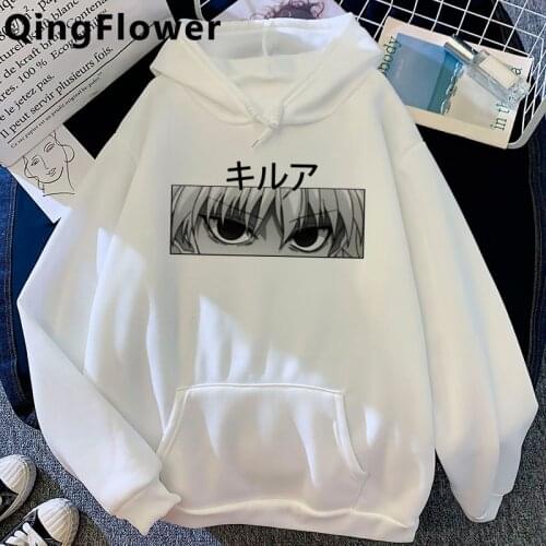 Hunter x Hunter Killua Zoldyck hoodies men harajuku graphic male hoddies sweatshirts grunge Oversized