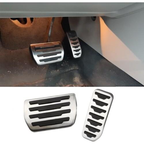 For Land Rover Discovery Sport For Range Rover Evoque For Jaguar F-Pace XE XF Stainless Steel Car Pedal Cover AT MT Pedals