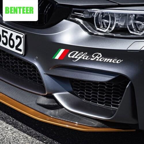 2pcs Car Sticker For Alfa Romeo Giulia Giulietta 159 156 MITO Stelvio 147 Sportiva Auto Accessories