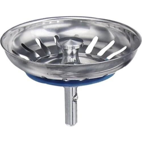 Stainless Steel Sink Filter Kitchen Drains Sewer Waste Plug Bathroom Hair Catcher Colanders Strainer Basin Accessories