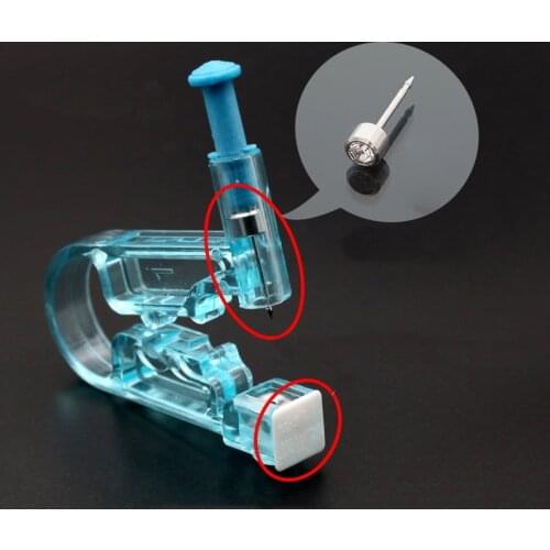 1Pcs Disposable Sterile Ear Piercing Unit Safety Health Unit Tool Ear Stud Asepsis Pierce Kit Ear Piercing Gun