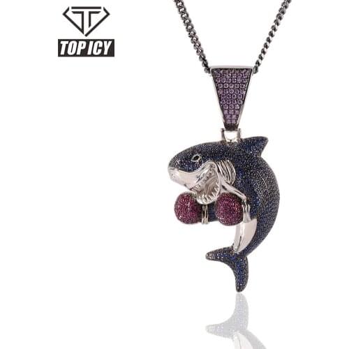 Broken Lacie Heart Iced Out Zirconia Chain Pendant Necklace Statement Gold Color Cubic Zircon Hip Hop Mens Jewelry