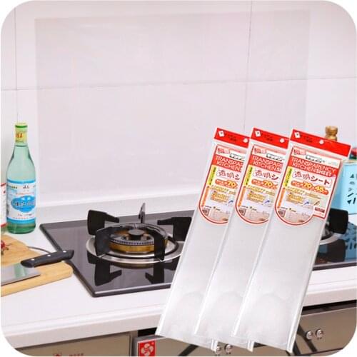 Transparent Kitchen Oil-Proof Wall Sticker Heat-Resistant Self Adhesive Wallpaper Waterproof Anti-Oil Adhesive Tape