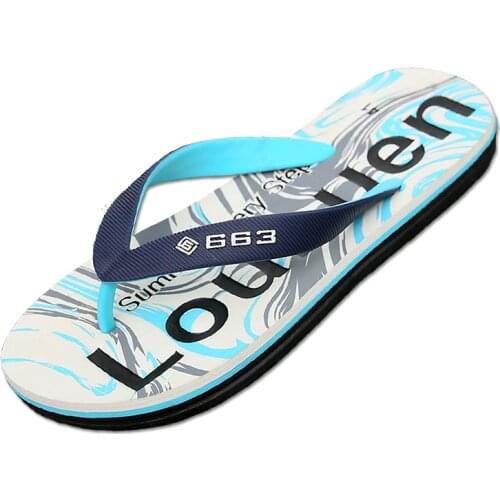 Jumpmore Fashion Seaside Summer Slippers Mens Flip Flops Trendy Beach Mens Outer Wear Sandals Wholesale Size 39-45