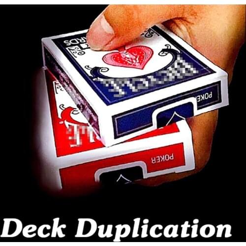 Deck Duplication Magic Tricks Playing Card Deck 1 to 2 Gimmick Magician Close Up Street Illusion Puzzle Toy Mind Magia Card Fun