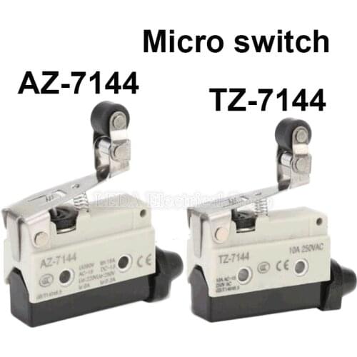 1Pcs AZ-7144/TZ-7144 10A 250VAC 15A 380VAC Micro Travel Switch Machine Tool Small SwitchSilver Contact Metal Switch