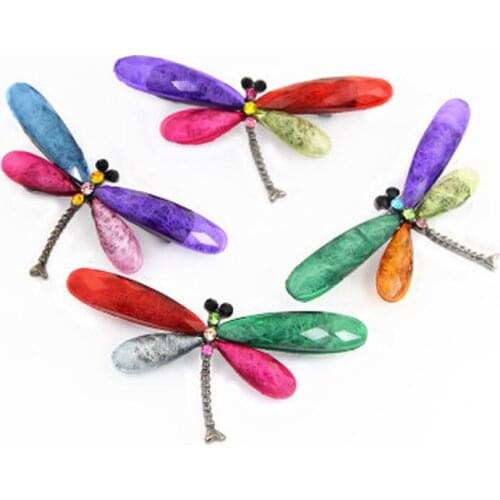 1PC Fashion Dragonfly Brooches For Women Men 2021 Vintage Insect Animal Brooch Pin Series Jewelry Gift for Kids Friends