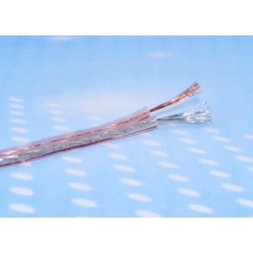 Fast Free Ship 10m/lot 2*100 Speaker Cable transparent sound box cable/Speaker wire Engineering line RVSV Audio line