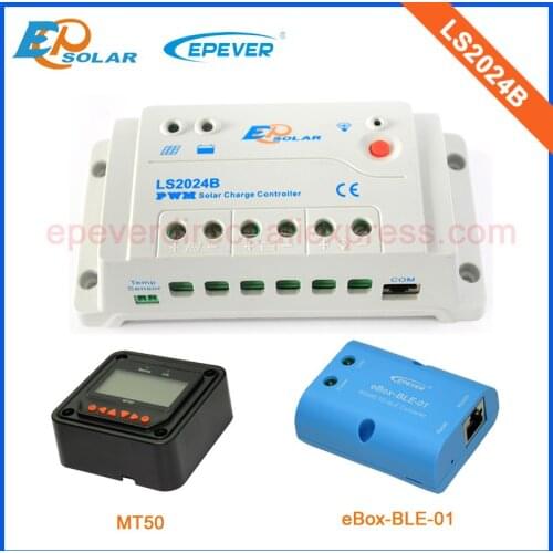 20A 24V Solar panels system Max 600W power EPEVER PWM system low price to US/Korea/Japan,LS2024B 20amps MT50 and ble eBOX