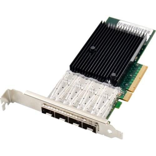 4 port PCI Express 3.0 x8 4-Port 10Gb pcie Quad-Port Fiber Optical NIC Network Card CHIPSET INTEL X710