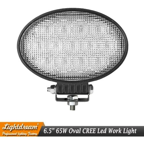 65W 5950lm Oval LED Work Light For Heavy Duty Agricultural Tractors Trucks Boats Head Lamp Fits John Deere Tractor Lamps x1pc