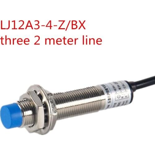 Proximity switch metal inductor LJ12A3-4-Z/BX three line NPN often open 2 meter line