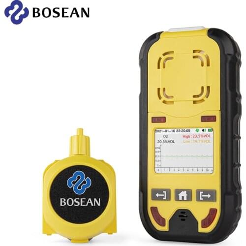 Bosean Pump Multi Gas Detector Gas Meter O2 H2S CO LEL 4 in 1 Oxygen Hydrogen Sulfide Carbon Monoxide Leak Detector