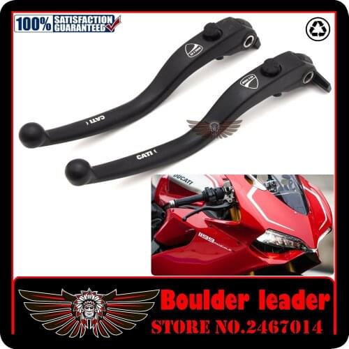 Black Motorbike Motorcycle Left Right Brake Clutch Levers For DUCATI 1098 1198 1199 899