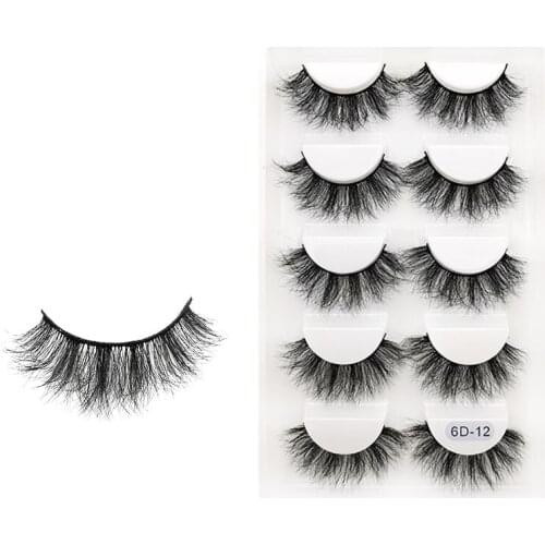 DUOMEIJIE Thick Long 5D Mink Eyelashes Long Lasting Mink Lashes Natural Dramatic Volume Eyelashes Extension 3d False Eyelash