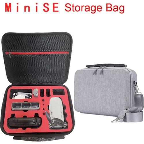 Wear-resistant Portable Storage Bag Travel Outdoor EVA Carrying Case Handbag with Lanyard strape for DJI Mini SE Drone Accessory