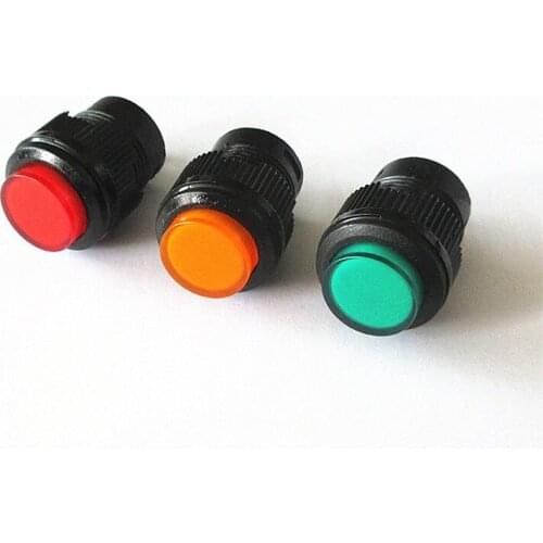 JOYING LIANG R16-503A/ AD/ B/ BD Self-locking/ Lock with Light/ No Light Power Button Switch 2PCS Retail