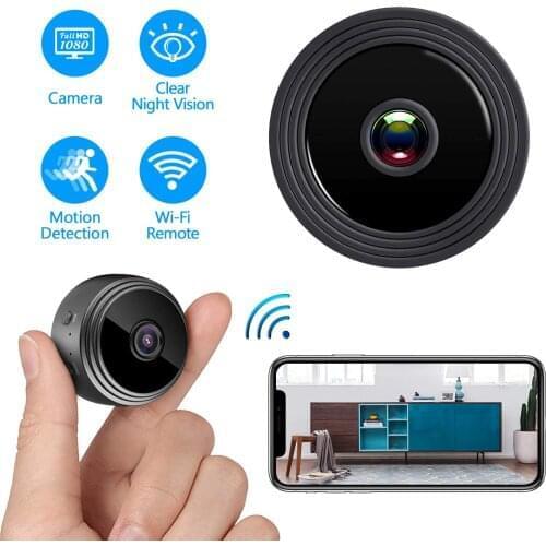 Indoor 1080P small button battery Power Audio pick up function with speaker 2.0MP surveillance battery WIFI camera