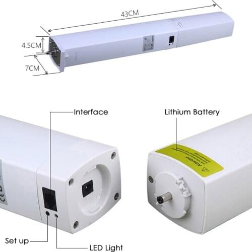 Smart home kit luxury sliding motorized curtains 5 years warranty electric appliances battery rail track curtains motor