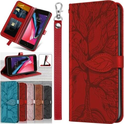 Leaf Embossed Phone Bags For Etui Samsung Galaxy A20 A30 A21S A40 A50 A51 A71 S20 FE Note 20 Ultra Man Women Leather Case P23G