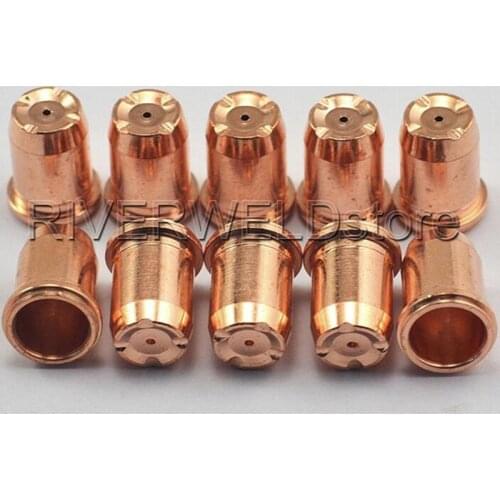 PD0114-10 Plasma Long Tips 1.0 Fit Ergocut S74 S75 Plasma Cutter Torch Consumables Accessories