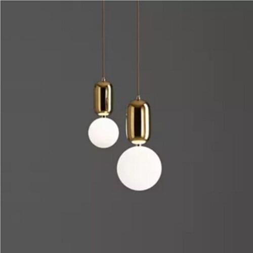 Marmenkina Nordic simple single head small Pendant light modern balcony bar Hanging lamp bedroom bedside Lighting AC110-240V