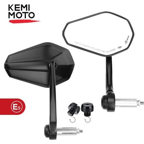 Motorcycle Bar End Mirror 7/8" 22mm Universal Motorcycle Handlebar Mirror For KAWASAKI Z650 Z750 Z800 Z900 NINJA 400 r1200gs