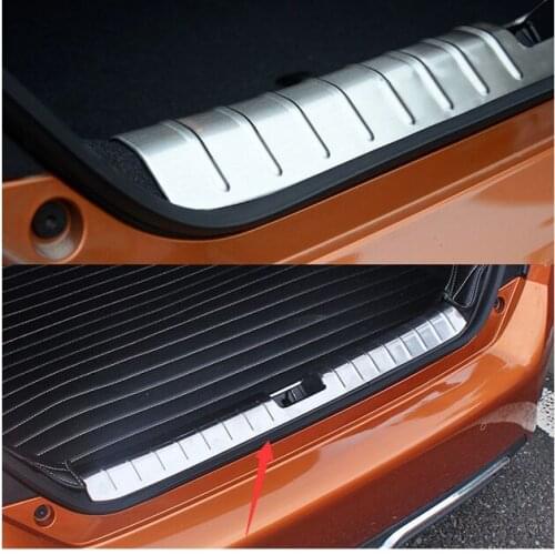 1pcs FIT FOR HONDA CIVIC 2016 2017 REAR DECK INNER BUMPER PROTECTOR STEP PANEL BOOT COVER SILL PLATE TRUNK TRIM MOLDING GARNISH