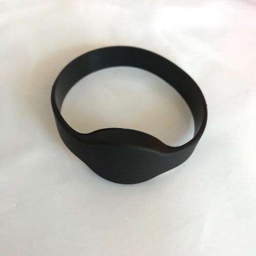 10 PCS 13.56MHZ ISO 14443A 1K NFC Black Silicone rfid wristband