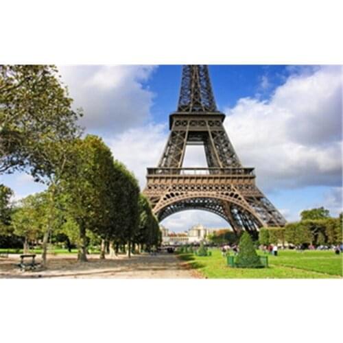 Home art diamond painting diy stone pictures new needlework cross stitch diamond mosaic embroidery Eiffel Tower & tree kit 7505R