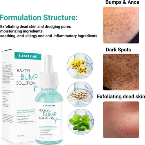 RAZOR Hold-up Hair Growth Hair Removal Cream Men Women Reduce Dark Spots Redness Razor Burns Solution For Ingrown Hair Inhibito