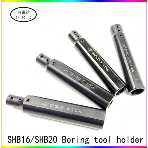 SHB16 SHB20 round shank small aperture bore hole turning tool holder milling flat lathe hole boring tool holder sleeve mtr hrc55