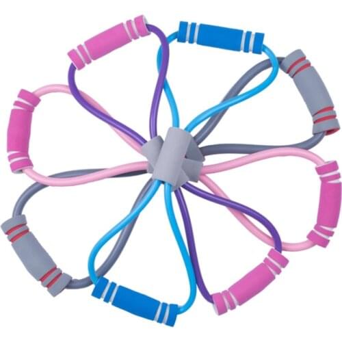 Resistance Bands Fitness Yoga Workout Chest Exercise Back Expander Set Muscle Training Equipment Elastic Rope for Bodybuilding