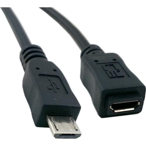 Jimier CY 5ft Full Pin Connected Micro USB 2.0 Type 5Pin Male to Female Cable for Tablet & Phone & CY & OTG Extension