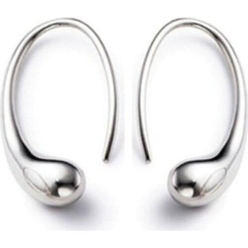 Fashion Jewelry Teardrop Hook 925 sterling Silver Earrings Party Night Club Earrings Jewelry Accessories Trendy Women Earrings