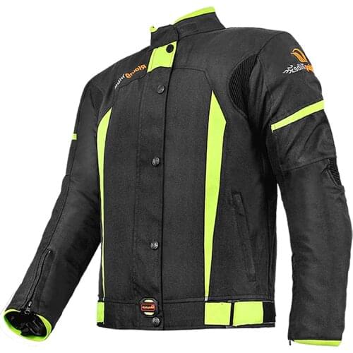 Men Motorcycle Jacket Jaqueta Motociclista Motorbike Riding Jacket Summer Winter Moto Motocross Clothing Protection Black