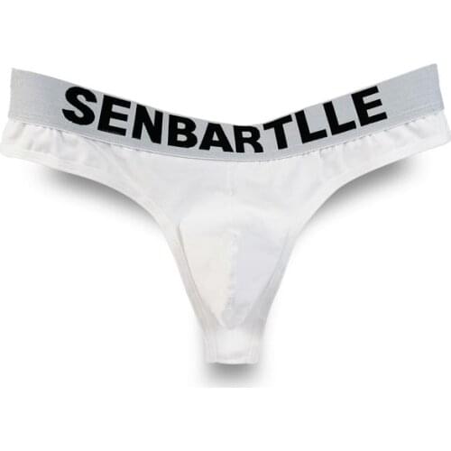 Mens Thong Cotton Simple Sexy Low Waist Mens Underwear Lovers Gift