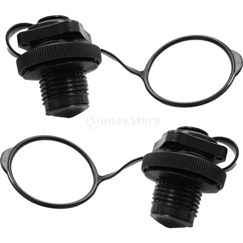 1Pair Screw Air Valve CapsDurable Plastic Safety Air Valve Nozzle for Inflatable Boat Rubber Kayak Tender Raft Mattress Airbed