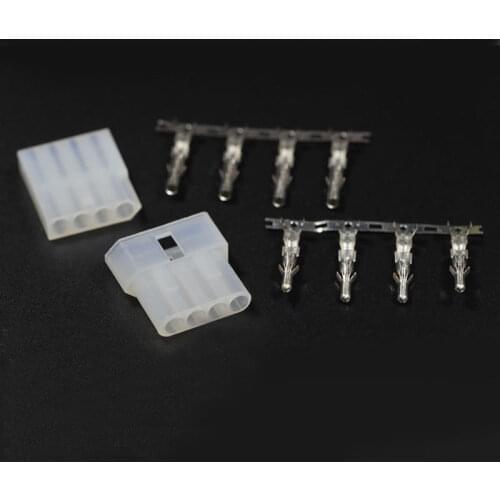 Pair Antenna Tuner Connector 4 Pin Plug Male Female 4Pin Cable Socket Adapter for ICOM AT-120 AT120 Radio Diy Kit