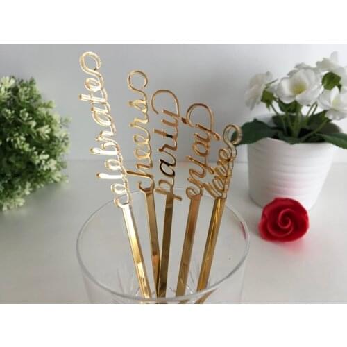 Personalized swizzle sticks Name drink stirrers Bridal shower Custom love stir stick Wedding decor Valentine table centerpiece