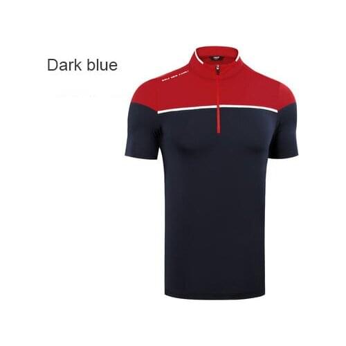 PGM golf Short Sleeve t-shirt mens high elastic breathable quick dry golf apparel mens golf tshirts sportswear