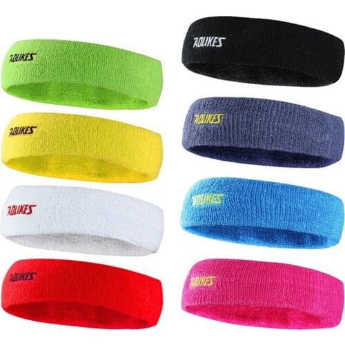 High Quality Cotton Sweat Headband For Men Sweatband women Yoga Hair Bands Fitness Volleyball Head Sweat Bands Sports Safety