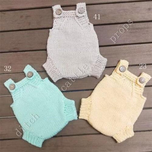 Newborn photography props hand-knitted Milk cotton wool yarn pants baby photography clothing