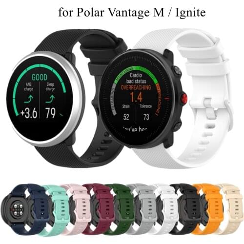 Wrist Strap for Polar Vantage M / Lgnite Watch Band Soft Silicone Strap Unisex Bracelet Replacement For Polar lgnite Watchband