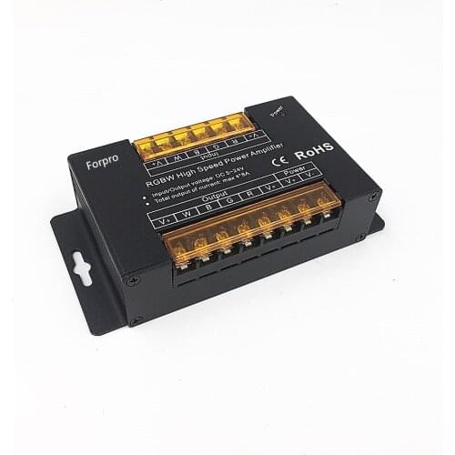 RGBW High Speed power amplifier DC5V-24V 4*8A for LED RGBW Strips Controller