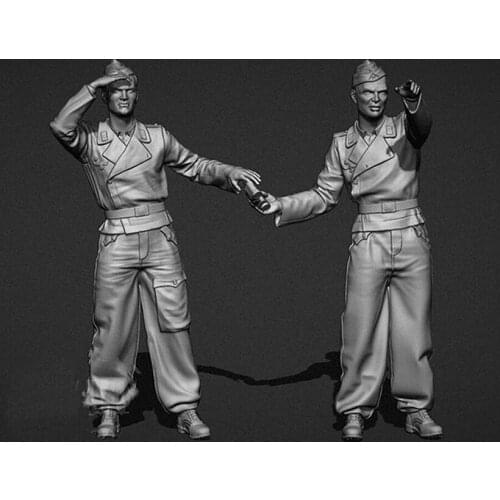Self-assembled New Unassembled 1/35 ancient man crew include 2 Resin Figure Unpainted Model Kit