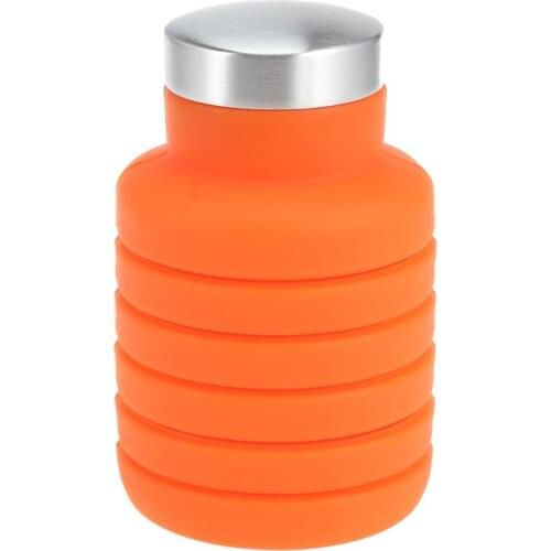 250ml to 500ml Silicone Folding Water Bottle save space for Sport or outdoor activity