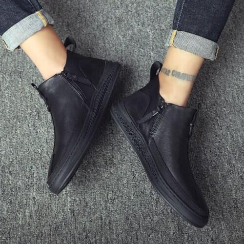 Sports Casual Shoes Mens Sneakers Casual Man Shoes Men Flat Hot Sale Loafers Fashion Leather For Mens Zapatos De Hombre