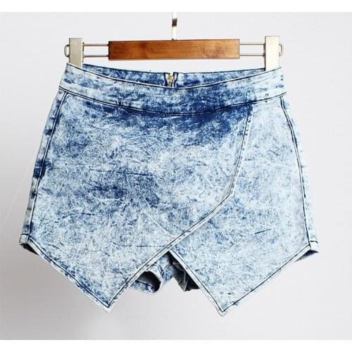 2020 New Arrival Women Summer High Waist Shorts Casual Jeans Shorts Sexy Large Size Female Denim Cowboy Short Size 32/44 K228